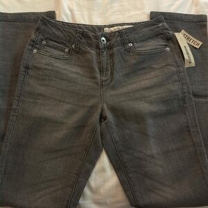 NWT DKNY grey stretch straight leg jeans